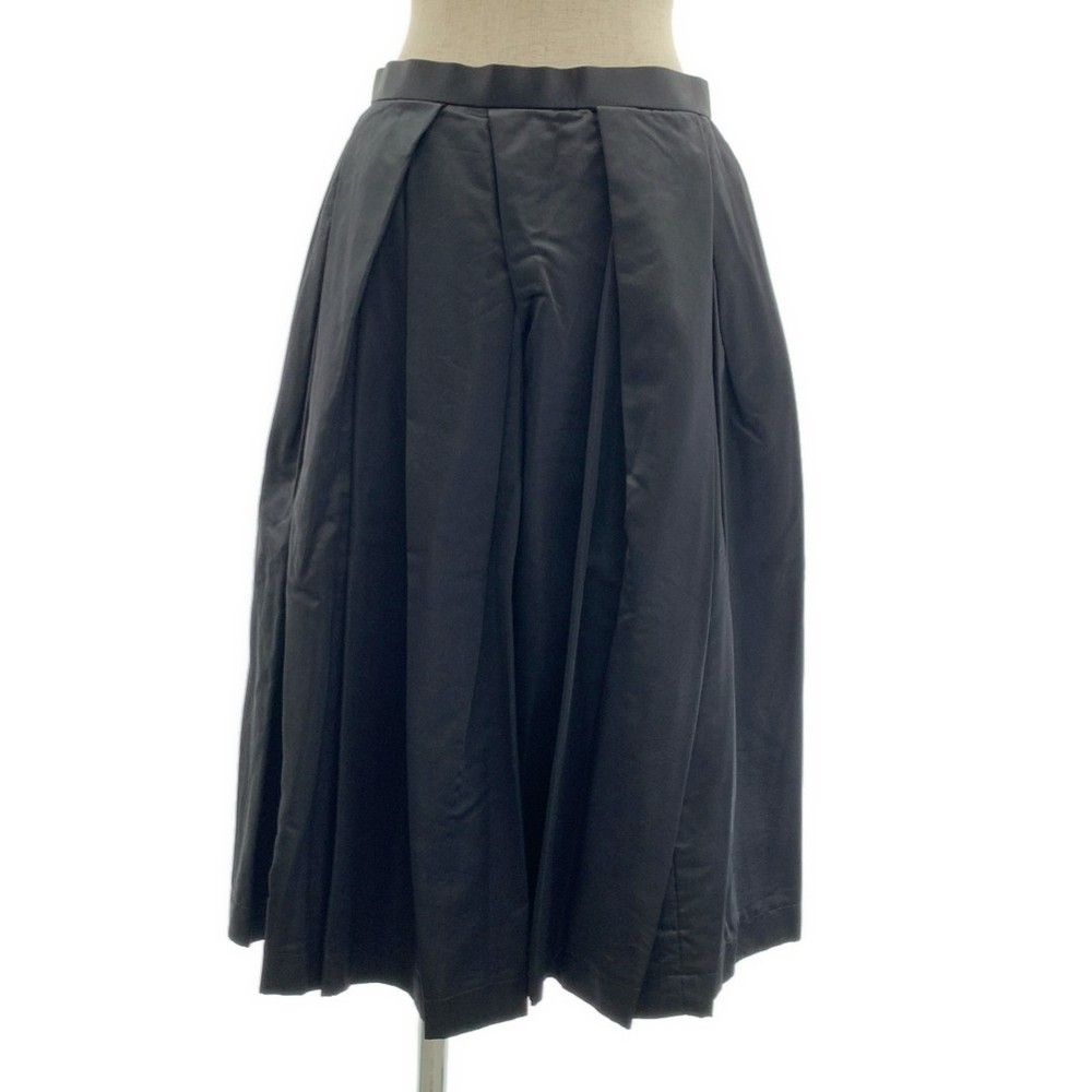 COMME des GARCONS Skirt 2010AW Back Zip Volume Flared Skirt Fully Lined S Black