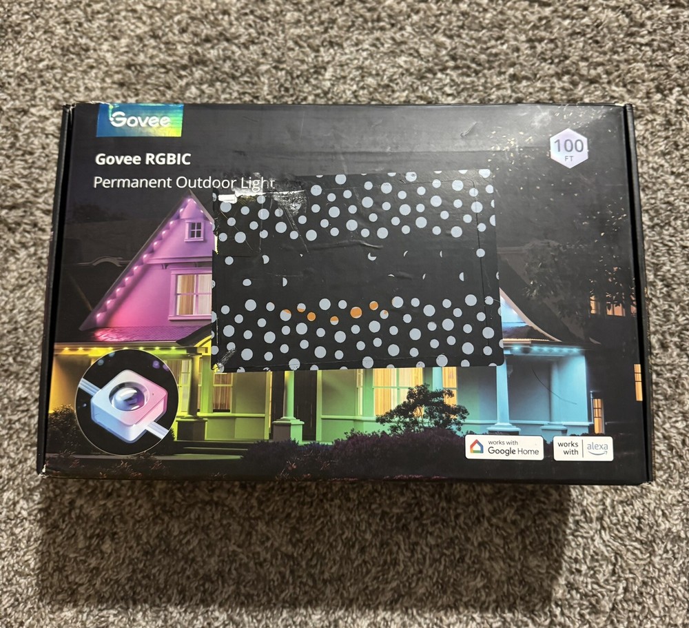 Govee H705A 100ft Smart RGBIC Outdoor Permanent Lights for Home