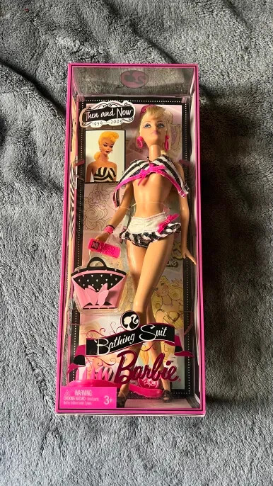 2008 Then & Now Bathing Suit Barbie 50th Anniversary, Top Undone, #P6508 NIB