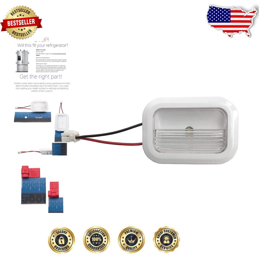 White LED Module Light Board for Specific Refrigerator Models - Easy Install