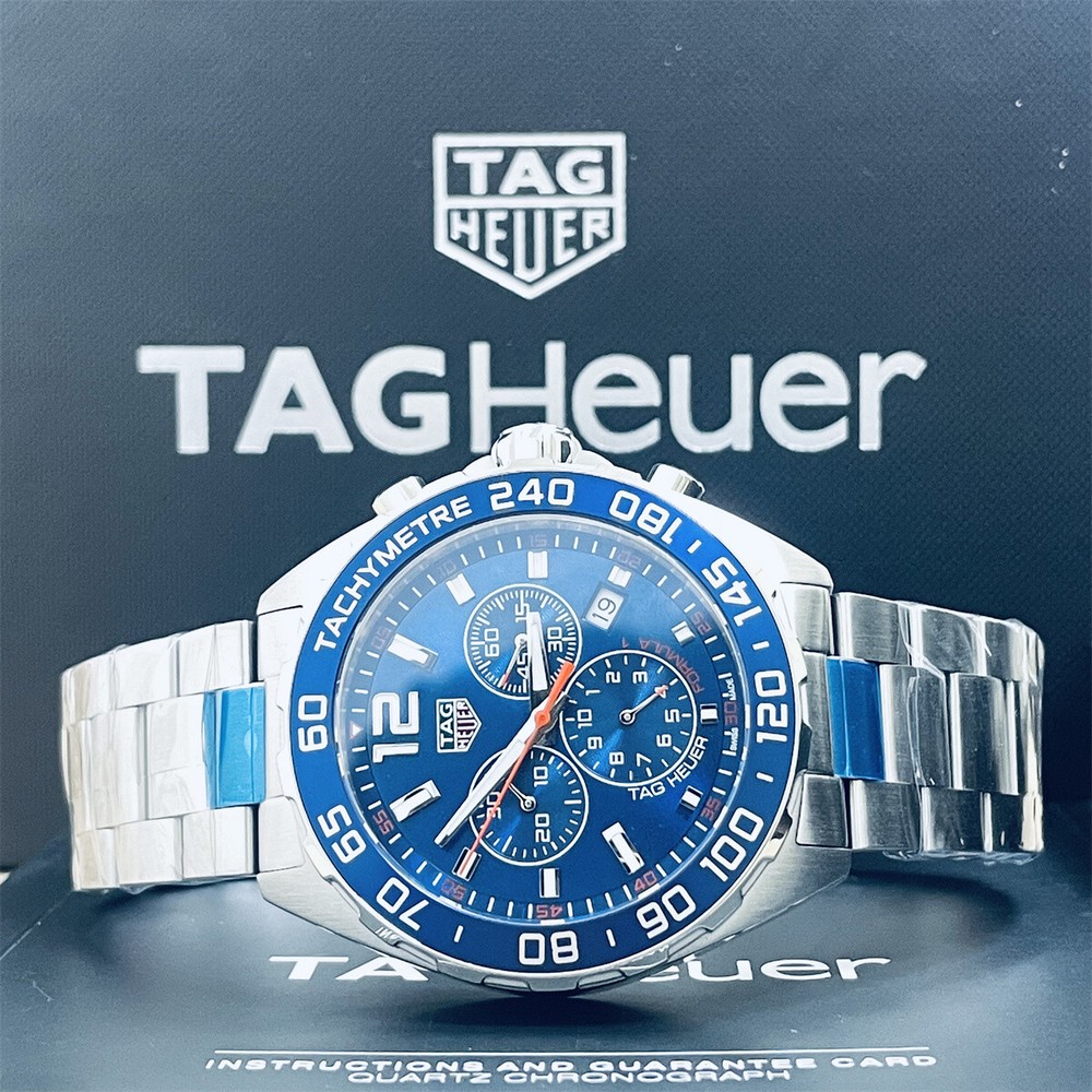 Tag Heuer Formula 1 43mm Blue Dial Men's Quartz Steel Watch CAZ1014 BA0842
