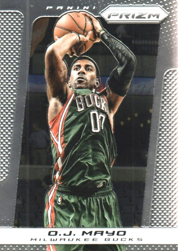 2013-14 Panini Prizm #45 O.J. Mayo Milwaukee Bucks