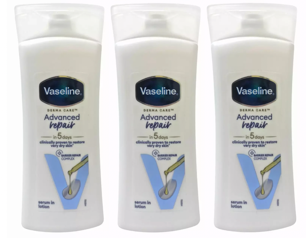 3-Pack Vaseline Derma Care Advanced Repair Body Lotion for Very Dry Skin 100ml