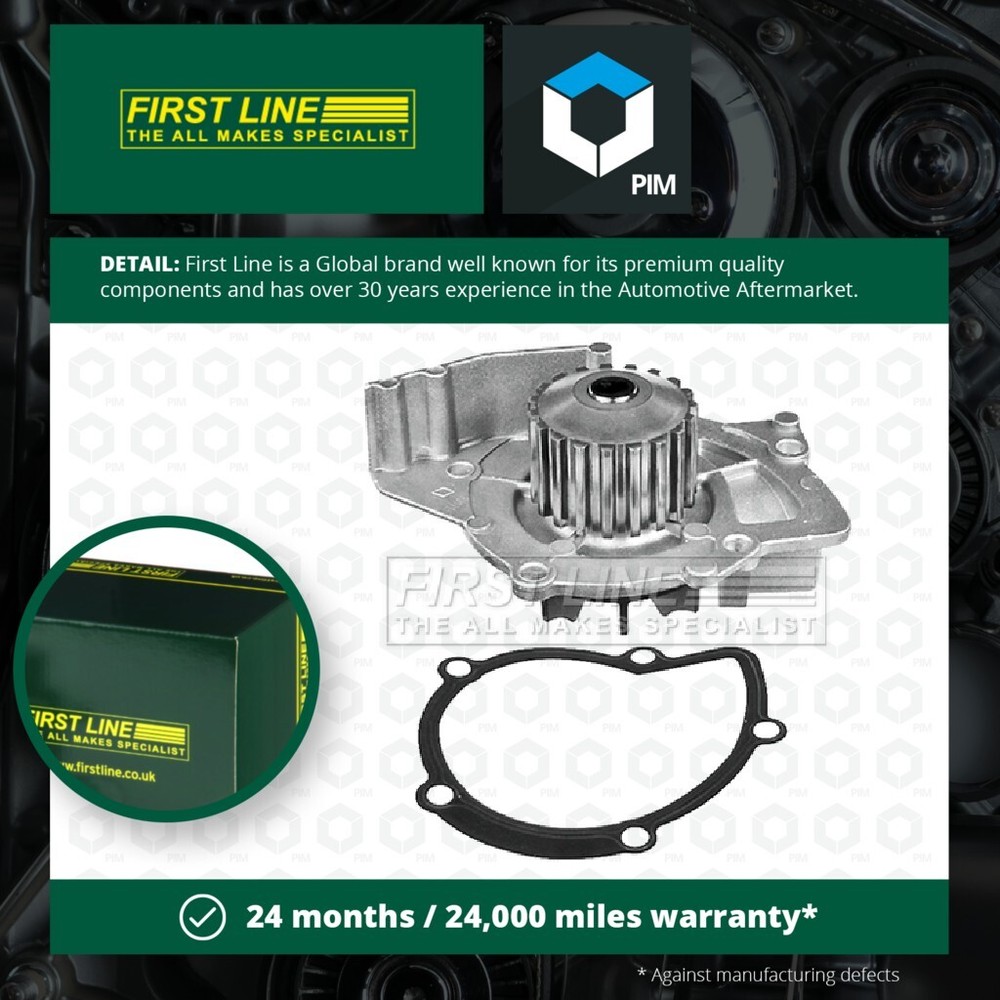 Water Pump fits PEUGEOT 407 6C, 6D, 6E 2.0D 2004 on Coolant Firstline Quality
