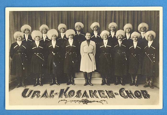 Russia Rusland Ural Types And Cossackes Chorus Vintage Photo Pc 192