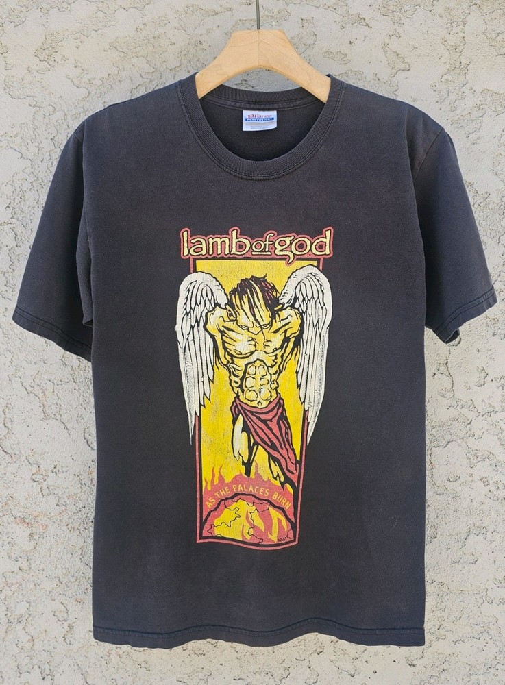 Vintage Lamb Of God Shirt Small As The Palaces Burn 2004 Band Tee Metal Y2K