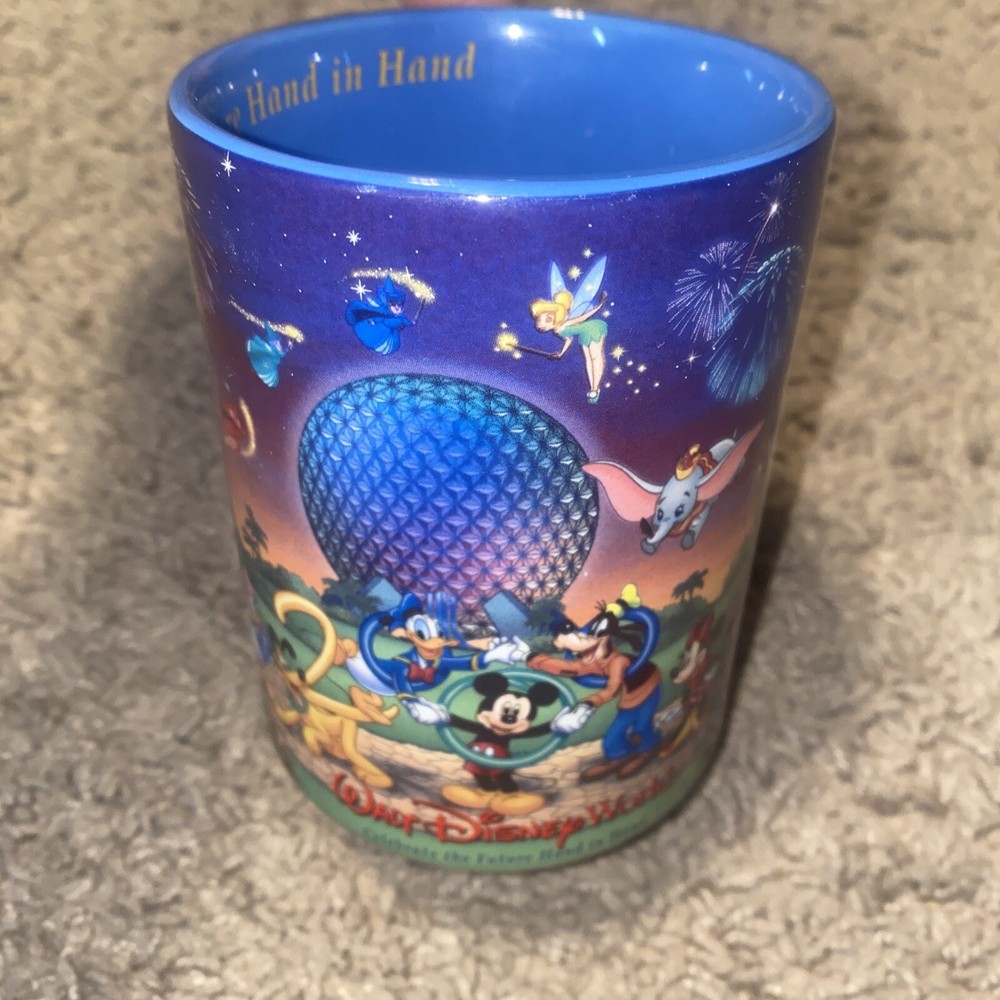 Walt Disney World 2000 Celebrate the Future Hand in Hand 16oz Collectible Coffee Mug  