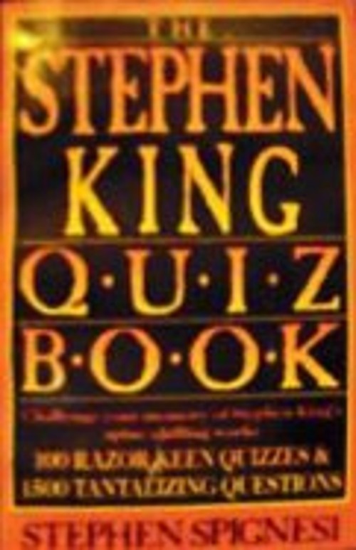 The Stephen King Quiz Book Mass Market Paperbound Stephen J. SpigFree US Delivery | ISBN:0451167082