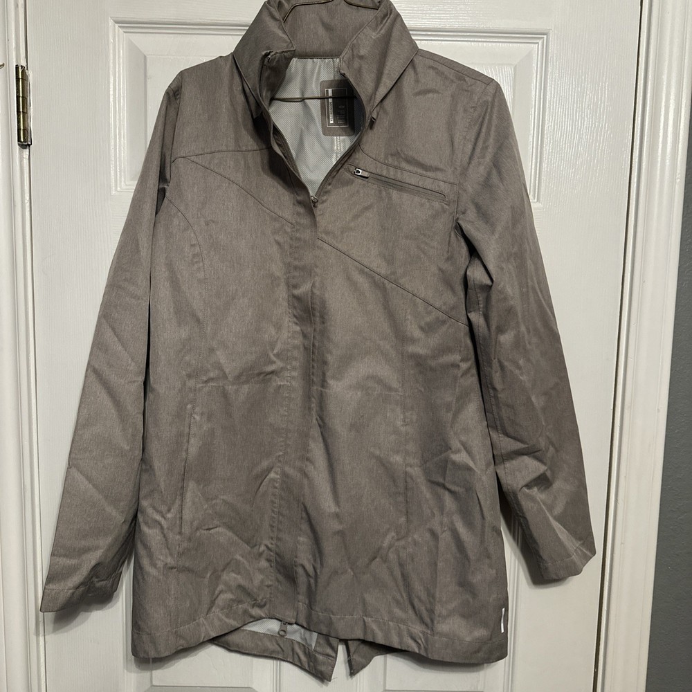 MONDETTA Womens Gray M Softshell Waterproof Hooded Jacket Pockets