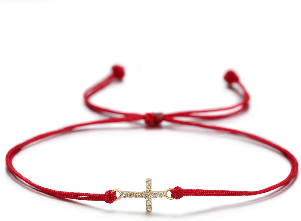 Evil Eye Adjustable Bracelet for Protection Luck Kabbalah Spiritual Red Black Charm