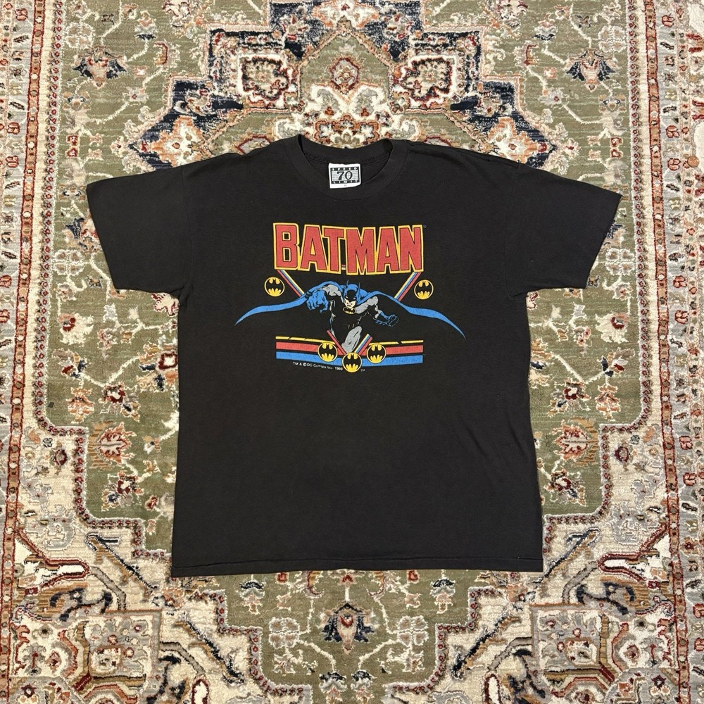 Vintage 1989 Batman DC Comics Single Stitched Retro Excellent Condition T-shirt