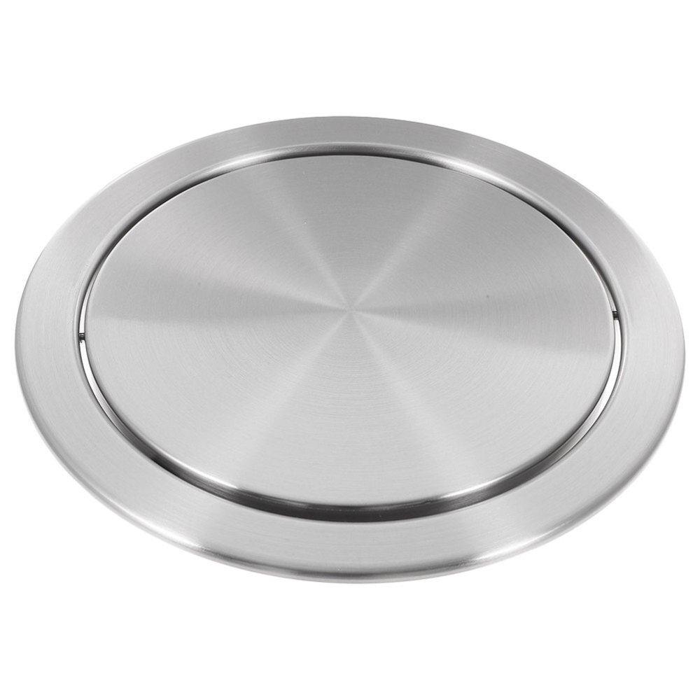 Flipping Trash Can Lid Auto Flap Grommet Stainless Automatic