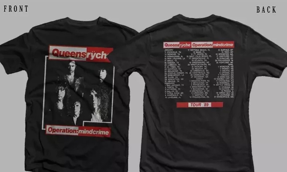 New Dtg printed T-shirt - QUEENSRYCHE- Operation Mindcrime
