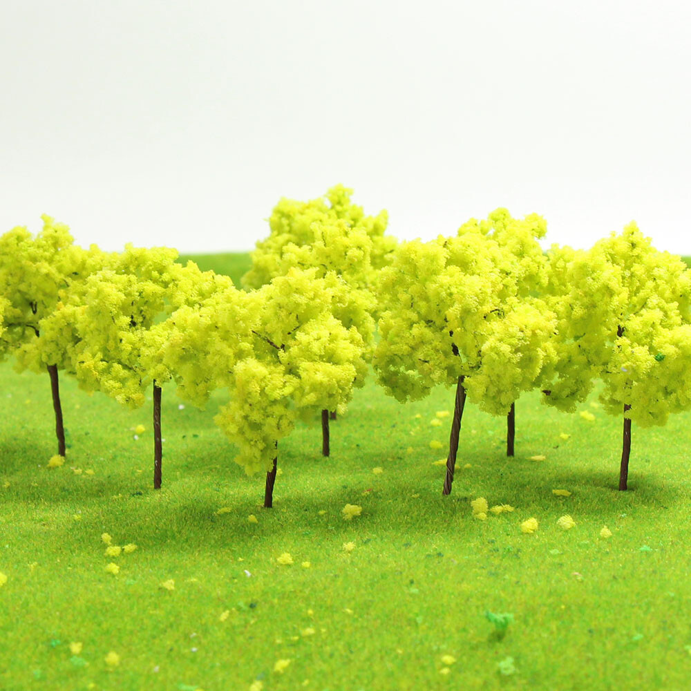 R7035 20pcs Train Layout Set Model Trees Scale N HO 7cm Diorama