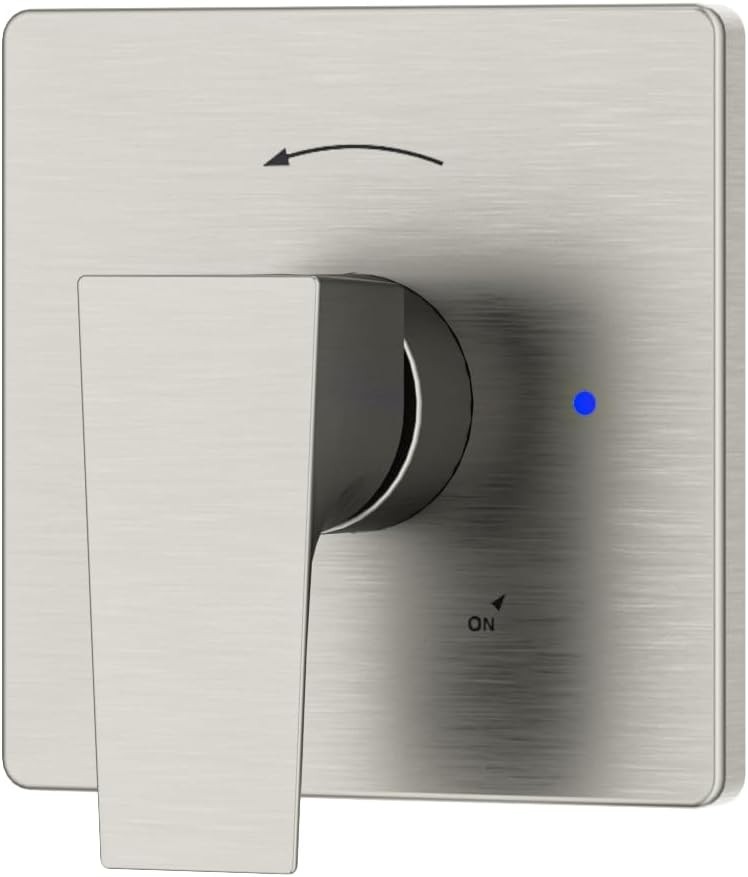 Satin Nickel Verity Single Handle Shower Trim Kit – Valve Not Included