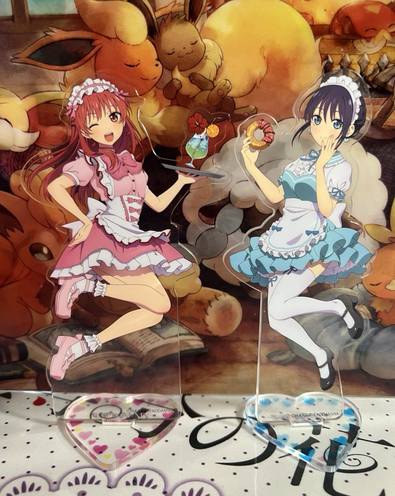 Girlfriend Girlfriend Kanojo mo Kanojo Saki & Nagisa Acrylic Stands Waitress Ver