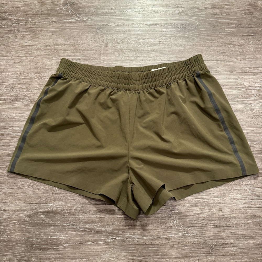 Outerknown Shorts Womens Medium Green High Rise Active OK Agility Polyester