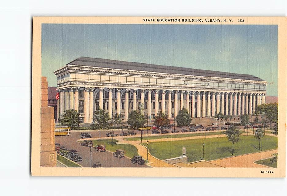 Postcard State Education Building Albany New York USA