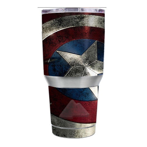 Skin Decal for Ozark Trail 30 oz Tumbler Cup (6-piece kit) / America Sheild
