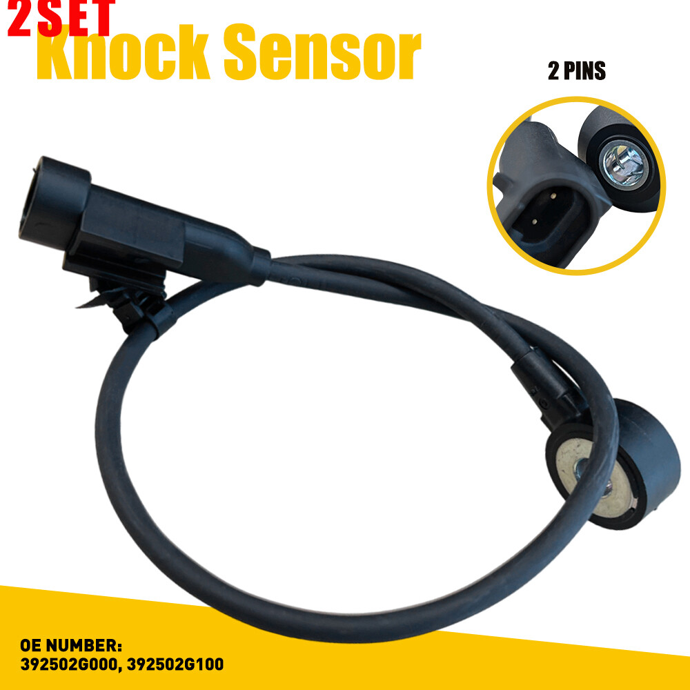 2-Pack Knock Sensor Compatible with 2007-2014 Hyundai Sonata Santa Fe Kia Optima Forte 39250-2
