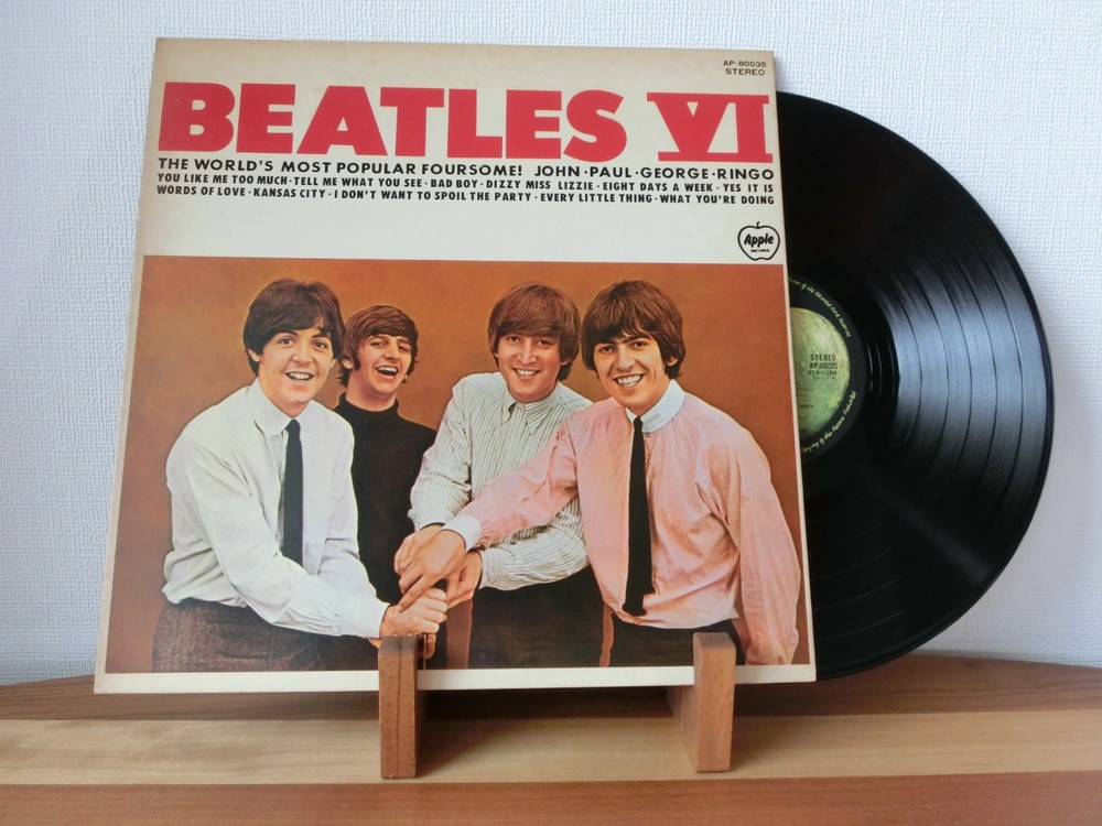 The Beatles Beatles VI AP-80035 Japan Apple LP Black Vinyl EX Insert Play-Tested