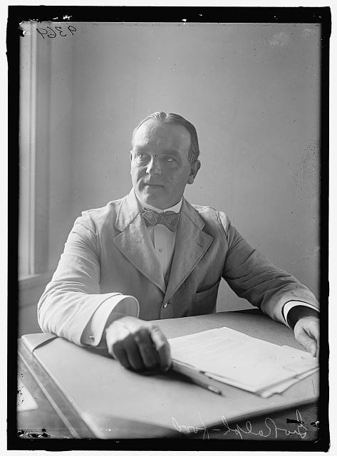 Photo:George Rolph 1917 Portrait at Desk Bow Tie Suit