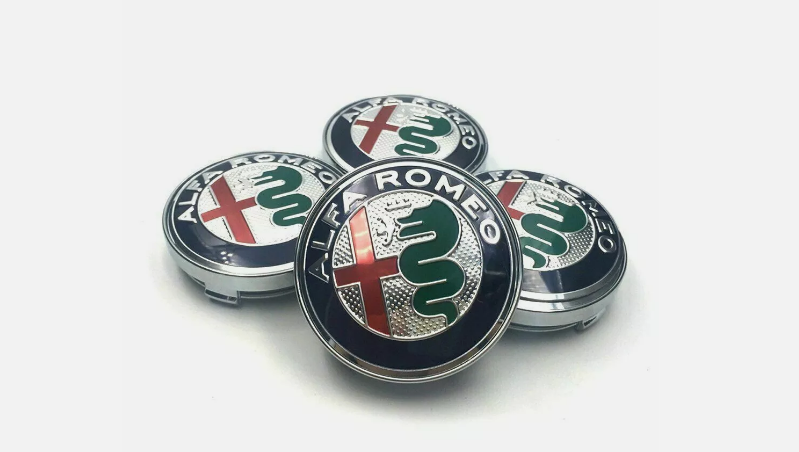 4 pcs 60 mm Badge Alloy Wheel Center Caps Rim Caps Hub Caps fits Alfa multicolor