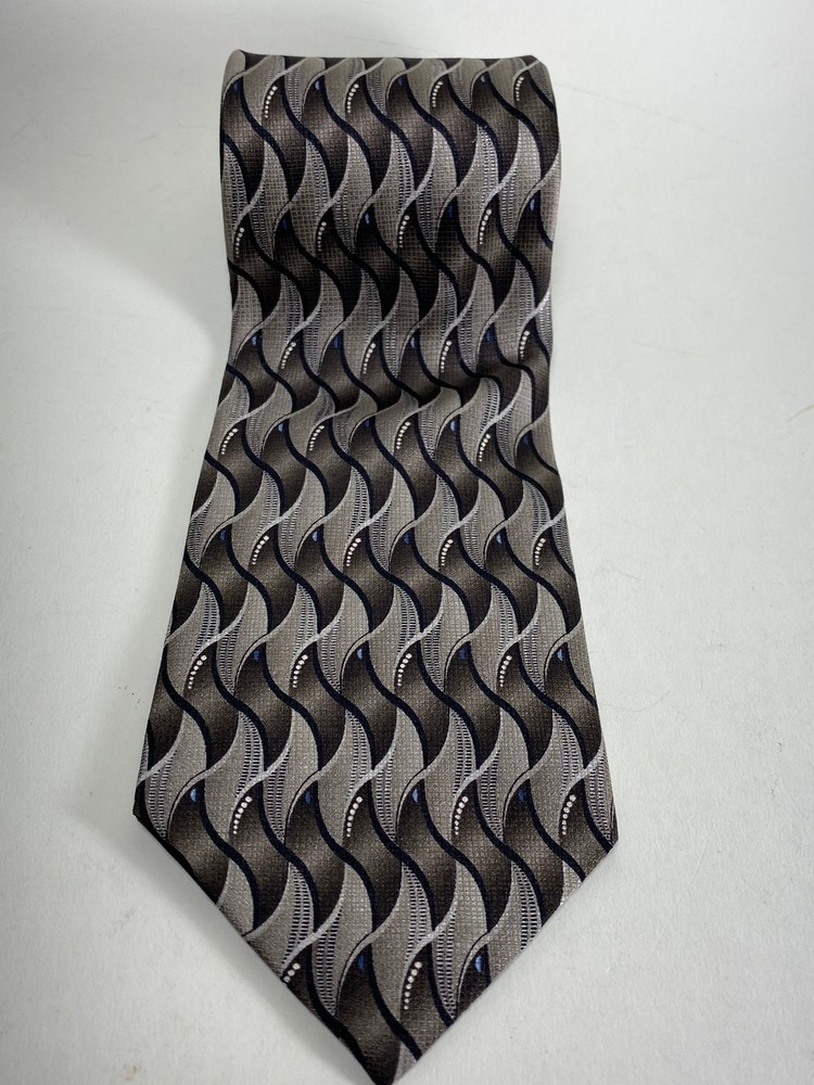 Vintage Pierre Cardin 100% Silk Necktie Mens Silk Tie Geometric 58
