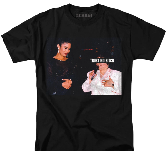 Selena Quintanilla Trust No Bitch T-shirt, Tejano Pop Vtg Retro Graphic Tee