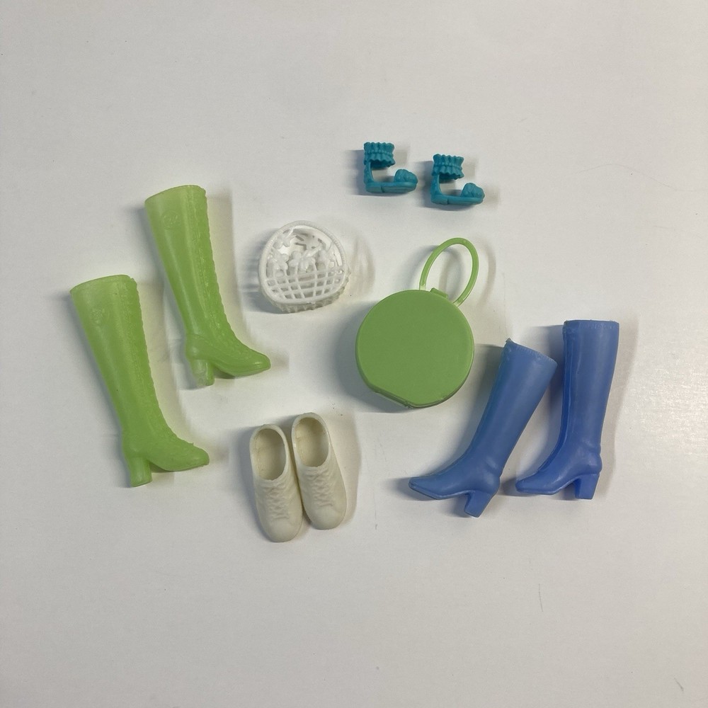 LOT Vintage BARBIE Accessories, Purses Shoes