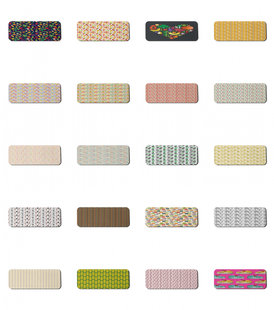 Ambesonne Food Rectangle Non-Slip Mousepad, 31