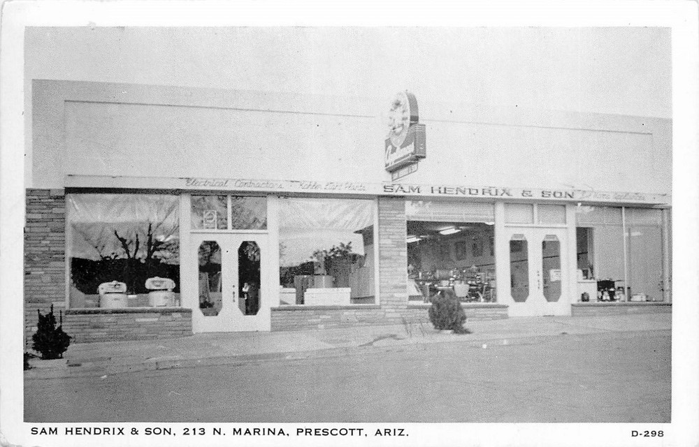 1950s Prescott Arizona Appliance Store advertising Newton Postcard 26-3867