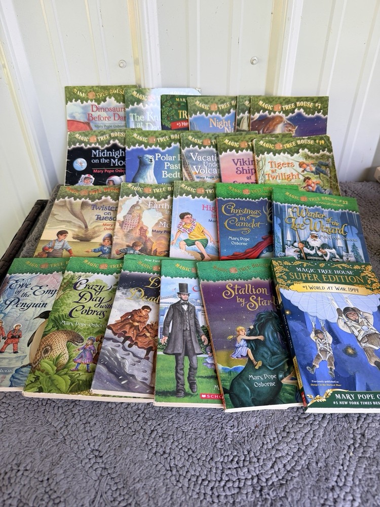 Magic Tree House Merlin Mission Books by Mary Pope Osborne Paperback Lot Of 22