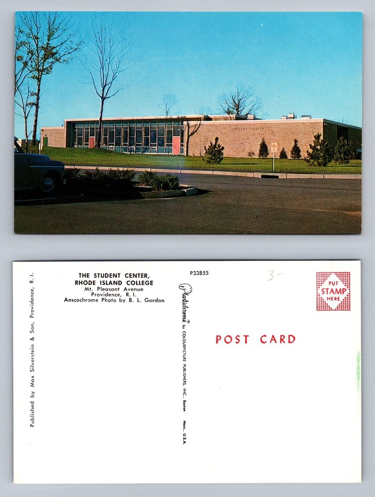 Providence, RI Rhode Island College Student PC Old Vintage Postcard