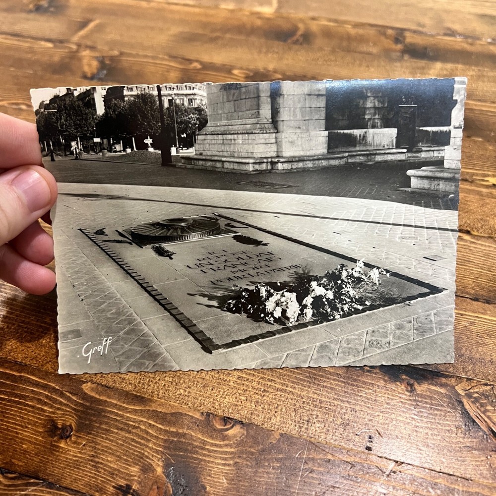 Vintage Postcard Tomb Of The Unknown Soldier Arc De Triomphe Paris France