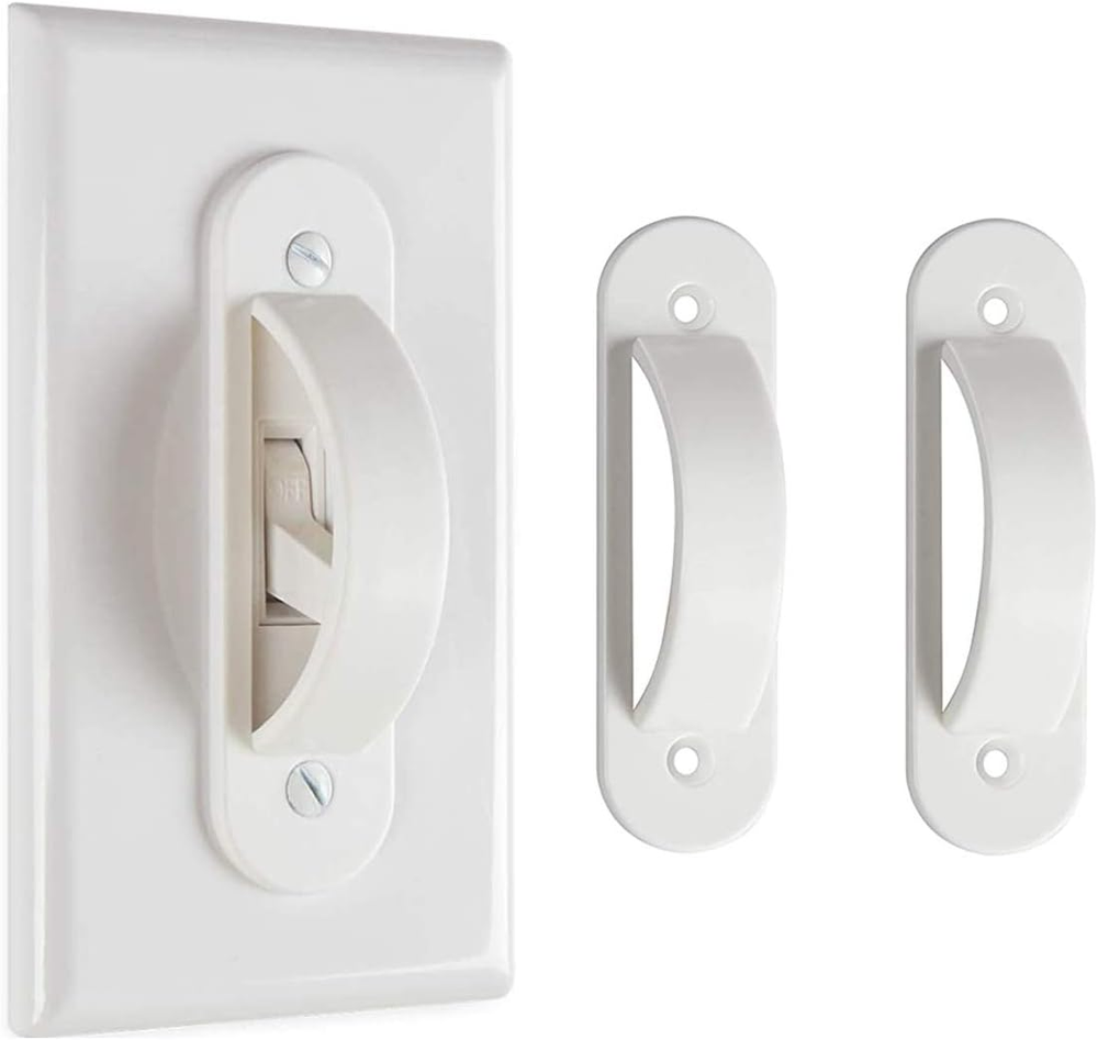 Wall Switch Guards Plate Covers Child Safety Security Home Decor (2 Pack), White