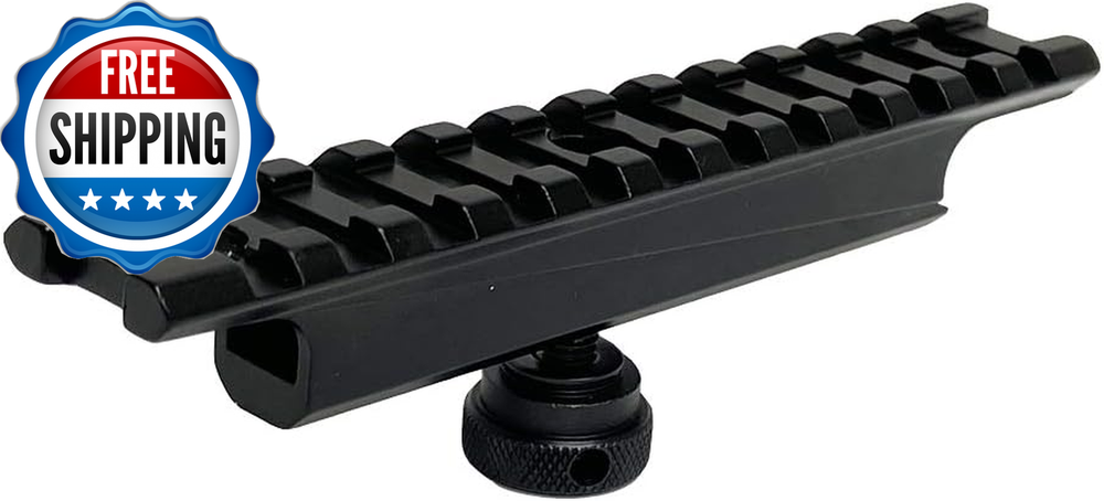 12-Slot Picatinny Weaver Rail Mount with Carry Handle for Easy Transport