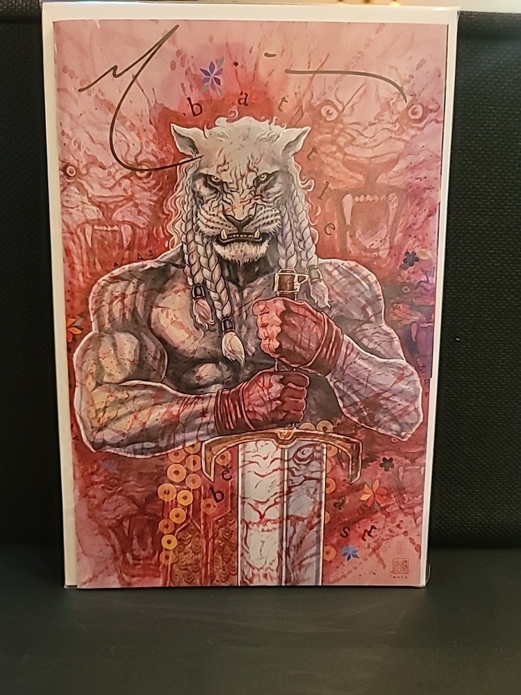Invincible Battle Beast #1  TFAW Variant Cover Signed By  David Mack W/ Coa