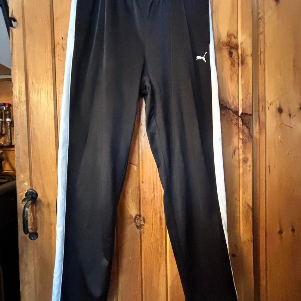 Puma Men's Black and Grey Bottoms
