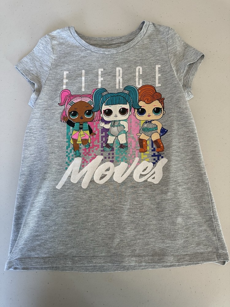 LOL Surprise Girls Size XL (14/16) Gray T-shirt
