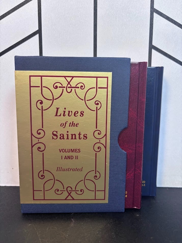 Lives of the Saints 2-Volume Set Illustrated Hardcover Catholic Book Publishing