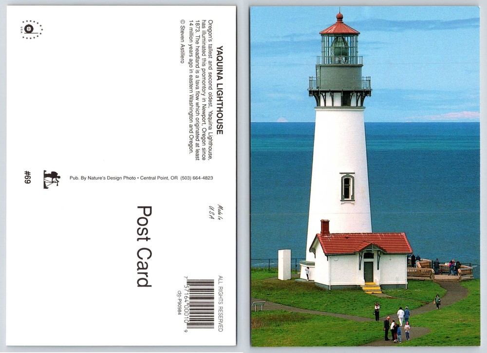 Oregon YAQUINA LIGHTHOUSE Postcard V440