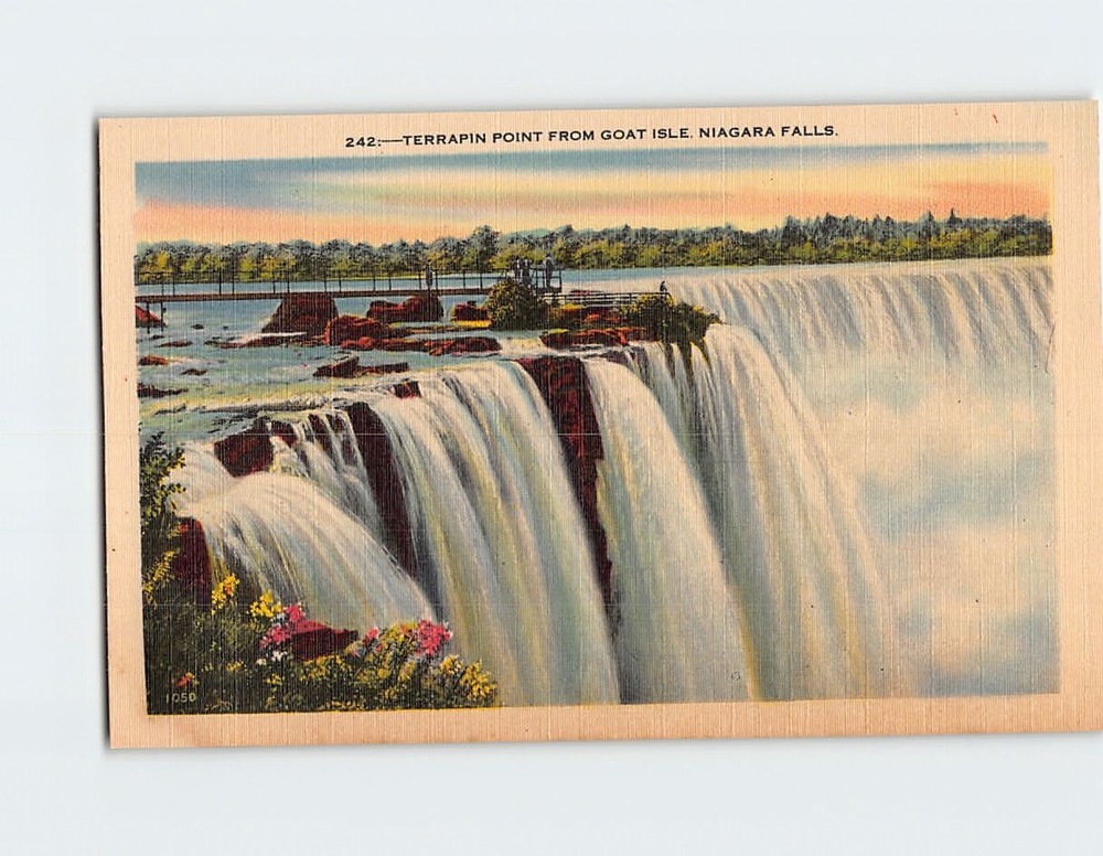 Postcard Terrapin Point From Goat Isle Niagara Falls USA
