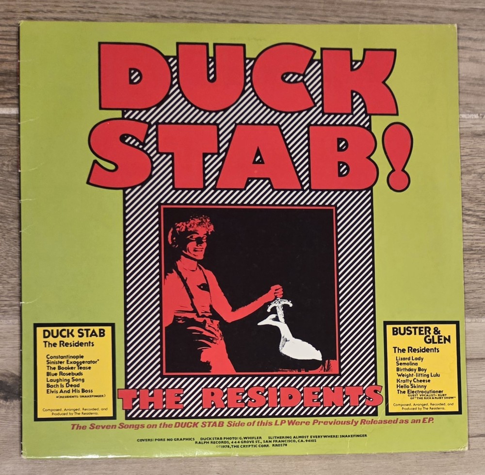 The Residents Duck Stab/Buster and Glen original 1978 USA LP RARE Art noise rock