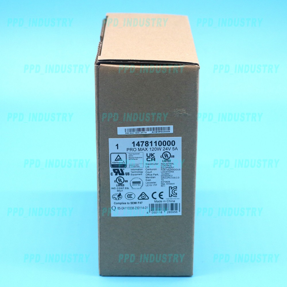 ONE New For Weidmuller 1478110000 PRO MAX 120W 24V 5A Power Supply #E8