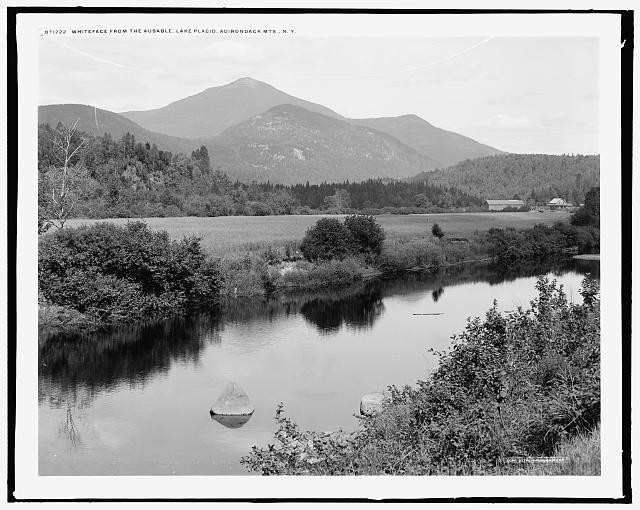Whiteface Mountain from the Ausable, Lake Placid, Adirondack Mts., N.Y.