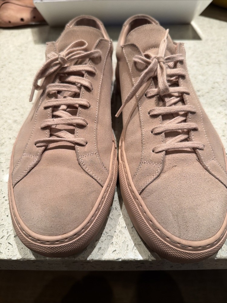 Common Projects Achilles Men's Sneakers Suede Rose Gold Size 44-image