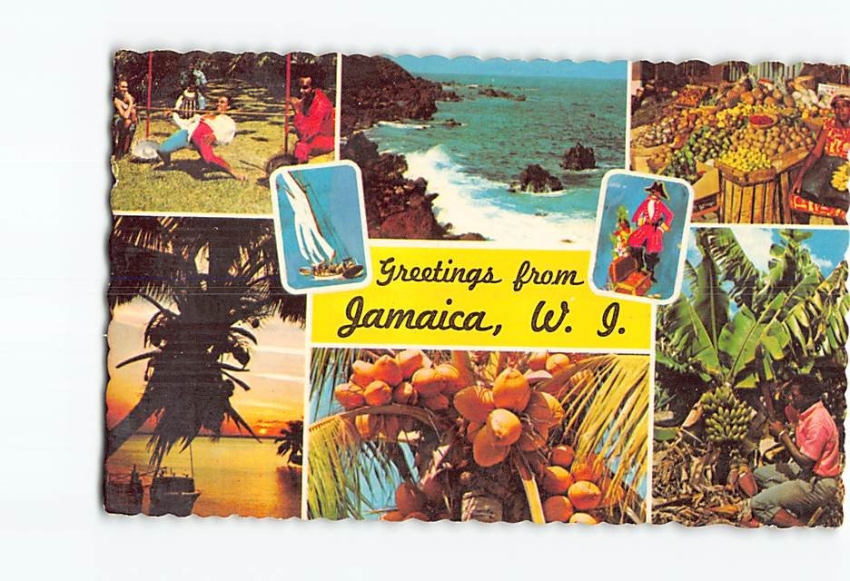 Postcard Greetings from Jamaica WI West Indies