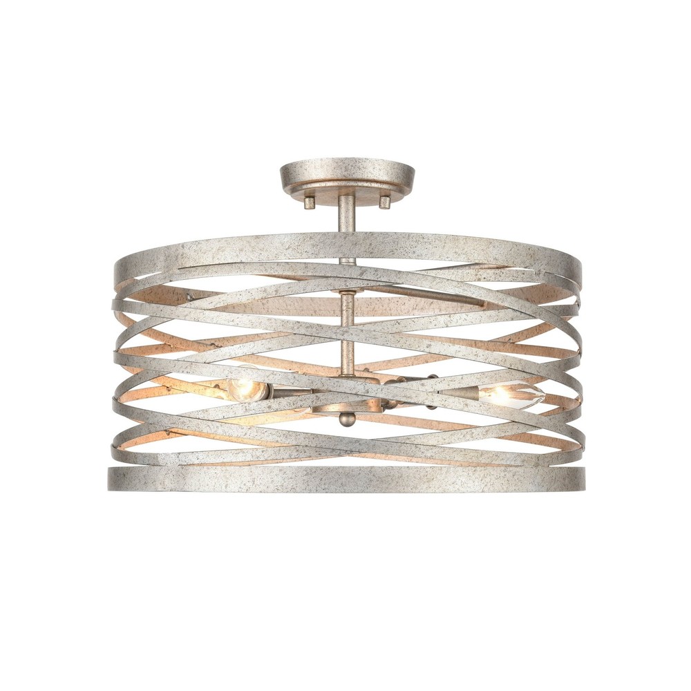 929 Lighting 3-Light Semi-Flush Metal Ceiling Mount Fixture