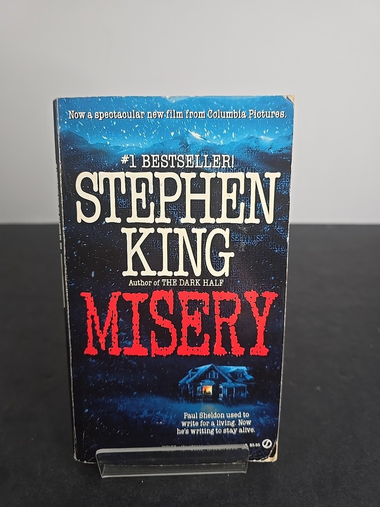 Stephen King Misery Movie Tie In Paperback 1988 Horror Novel Book